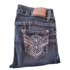 Levanta Pompis Women's Jeans Size 0 Skinny Embroidered Back Pockets